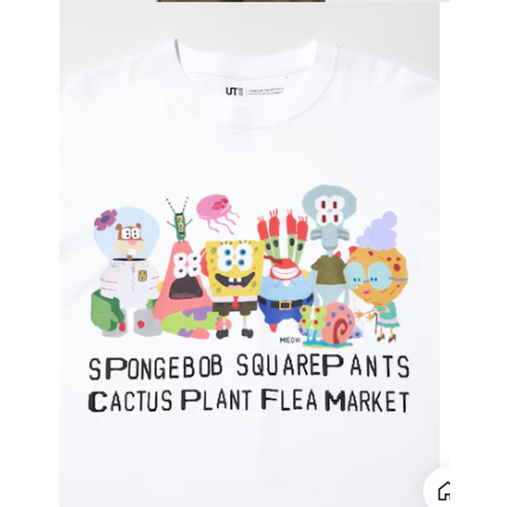 SpongeBob SquarePants Cactus Plant Flea Market UT Tee (M)